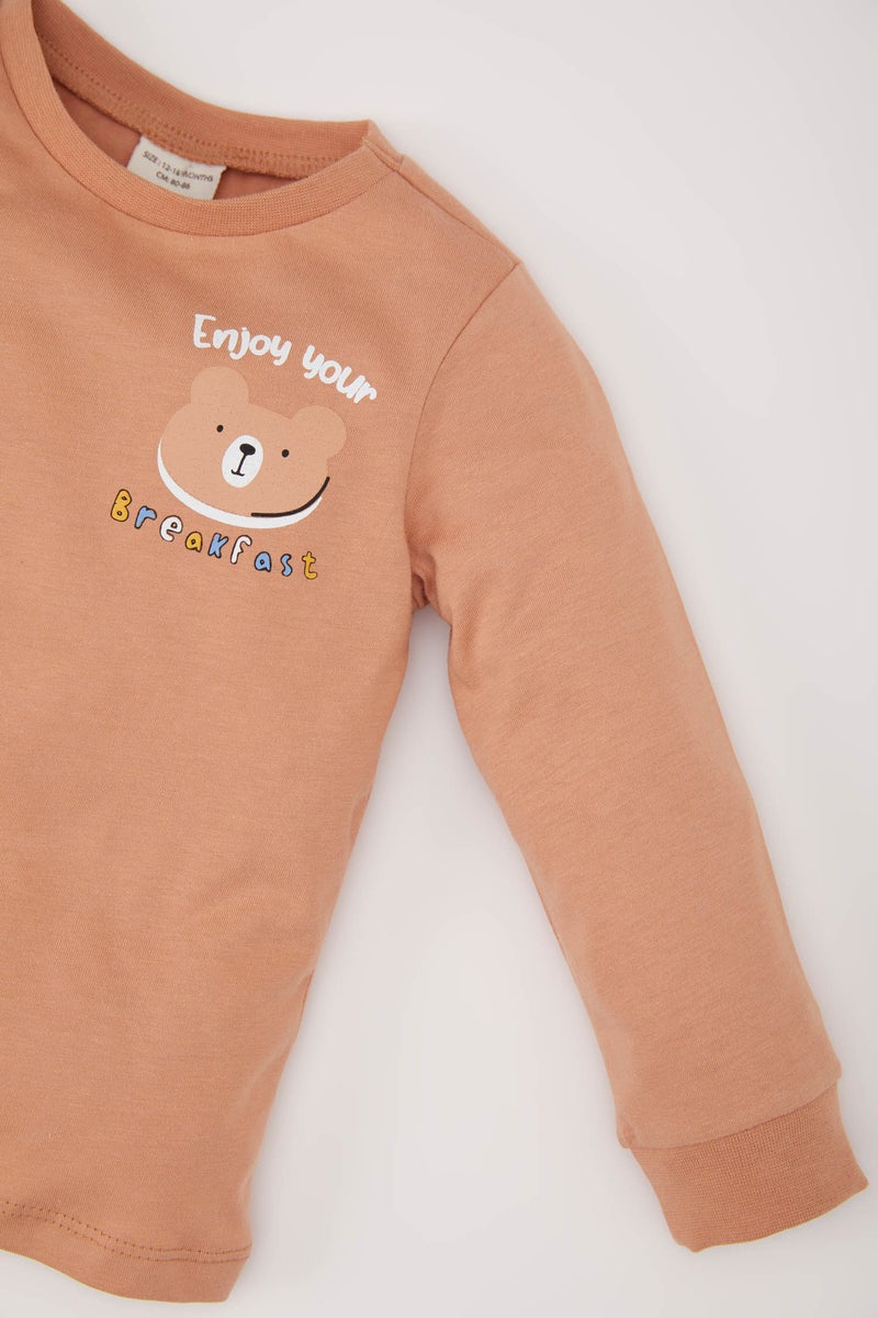 ديفاكتو طقم بيجاما بيبي اولادي ممشط قصة عادية - 4 قطع - Image 4